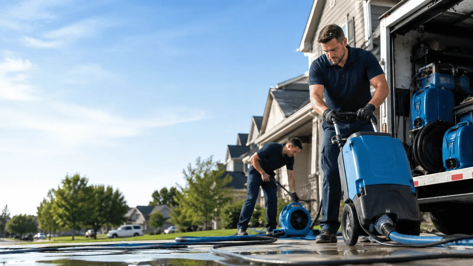 Pipe Leak Detection & Cleanup being performed in Ellicottville, NY